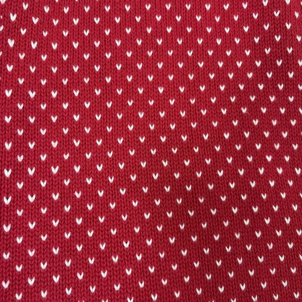Hanna Andersson Girls Sweater Dress Red White Nordic Fair Isle Knitted sz 150/12 - Picture 9 of 9